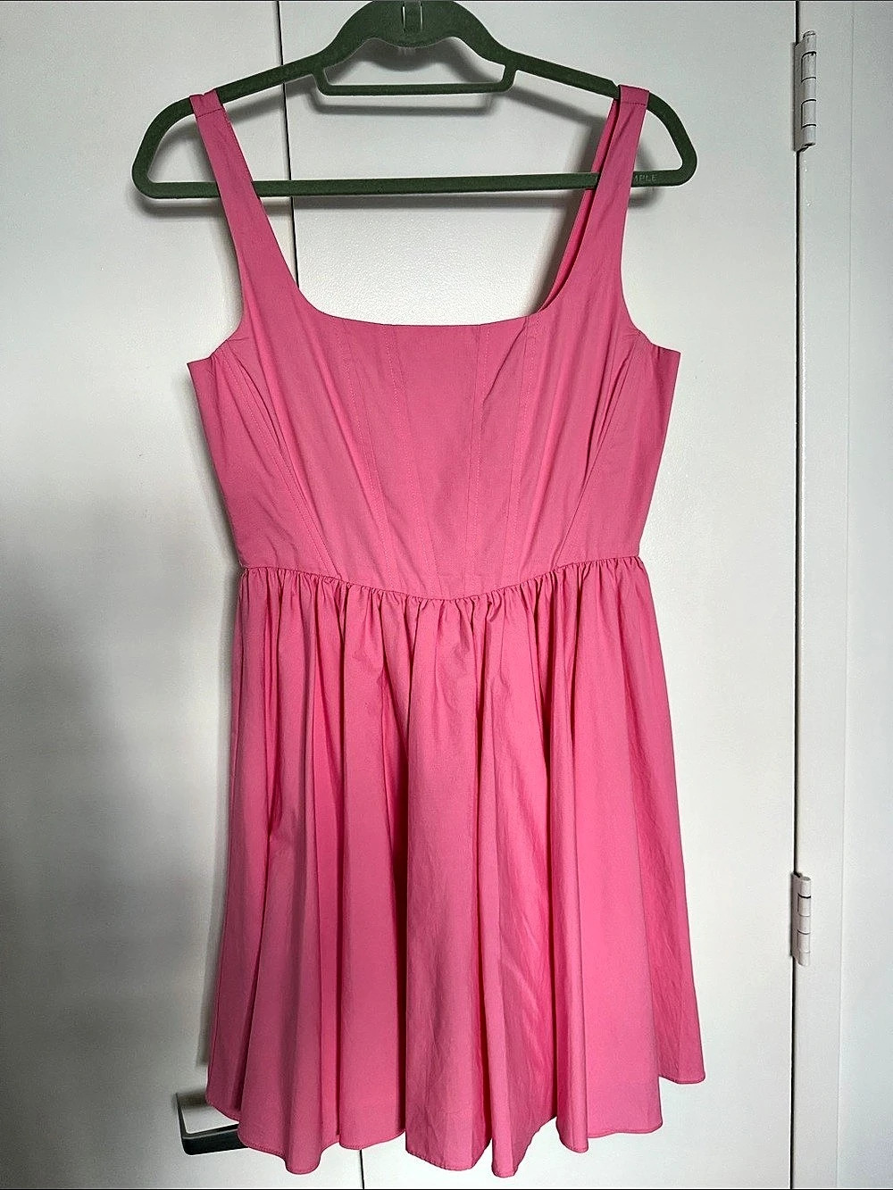 WAYF Jade Poplin Pink Dress